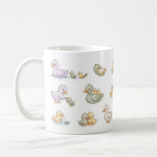 Caneca De Café Desenho Animado de Patinho Adorável