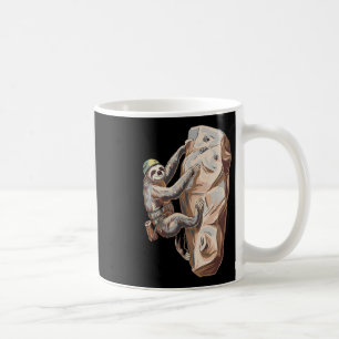 Caneca De Café Desenho Animado de Preguiça Divertida na Escalada