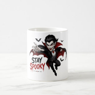 Caneca De Café Desenho Animado de Vampiro Assustador