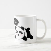 Desenho Animado Divertido de Panda Fofo Dormindo