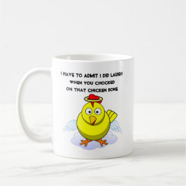 Caneca De Café Desenho Animado do Frango Rindo no Céu