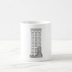 Caneca De Café Desenho Clássico de Apartamento com Saguão de Nova