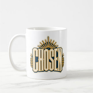 Caneca De Café Desenho Cristão Escolhido Fé-Based Inspirador