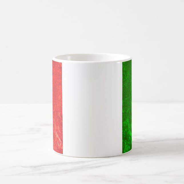 Caneca De Café Desenho da Bandeira Italiana (Centro)