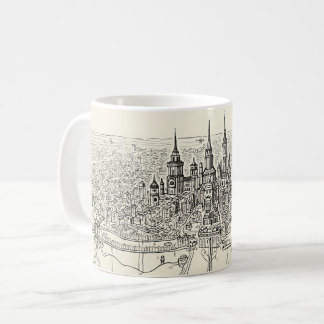 Caneca De Café Desenho da Cidade