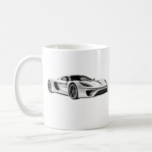 Caneca De Café Desenho de automóveis II