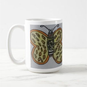 Caneca De Café desenho de borboleta