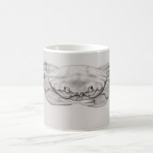 Caneca De Café Desenho De Caranguejo Costeiro