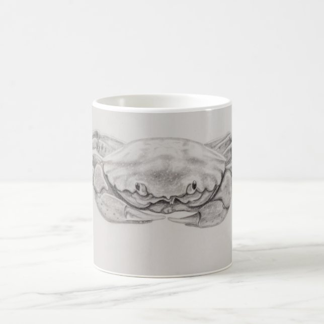 Caneca De Café Desenho De Caranguejo Costeiro (Centro)