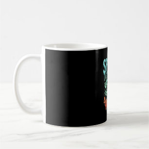 Caneca De Café Desenho de Caveira de Fantasma de Halloween Vibes