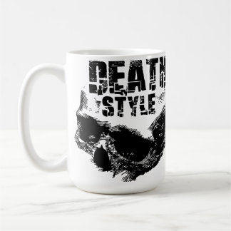 Caneca De Café Desenho de Caveira no Estilo Morte
