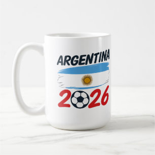 Caneca De Café Desenho de Cores da Bandeira do Fã de Futebol da A