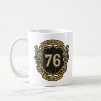 Caneca De Café Desenho de Crista Vintage Feito em 1976 de Alta Qu