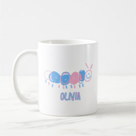 Caneca De Café Desenho de Dodle De Crianças Personalizadas E Boni