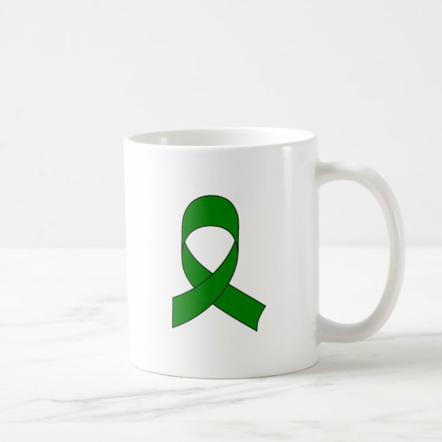 Caneca De Café Desenho de Fita Verde (Direita)