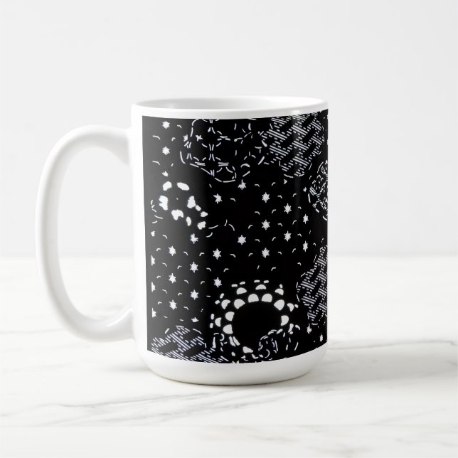 Caneca De Café Desenho de frasco de serigrafia Starlight (Esquerda)