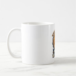 Caneca De Café Desenho de gravura vintage de Halloween Dançando B