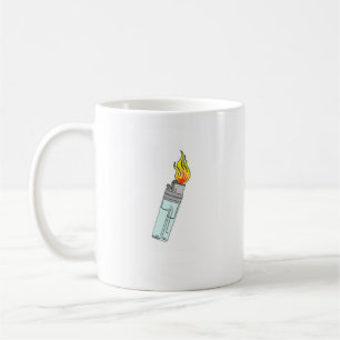 Caneca De Café Desenho de isqueiro e chama