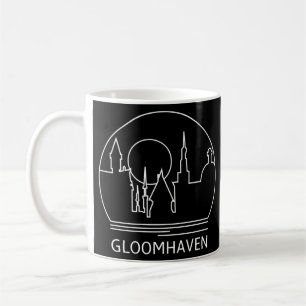 Caneca De Café Desenho de Linha Minimalista do Gloomhaven - Jogo 