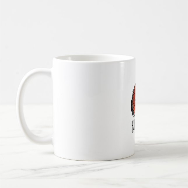 Caneca De Café Desenho de Morcego de Halloween Antigo sob a Lua_1 (Esquerda)