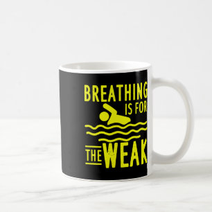 Caneca De Café Desenho de Natação para Nadador de Equipe de Nataç