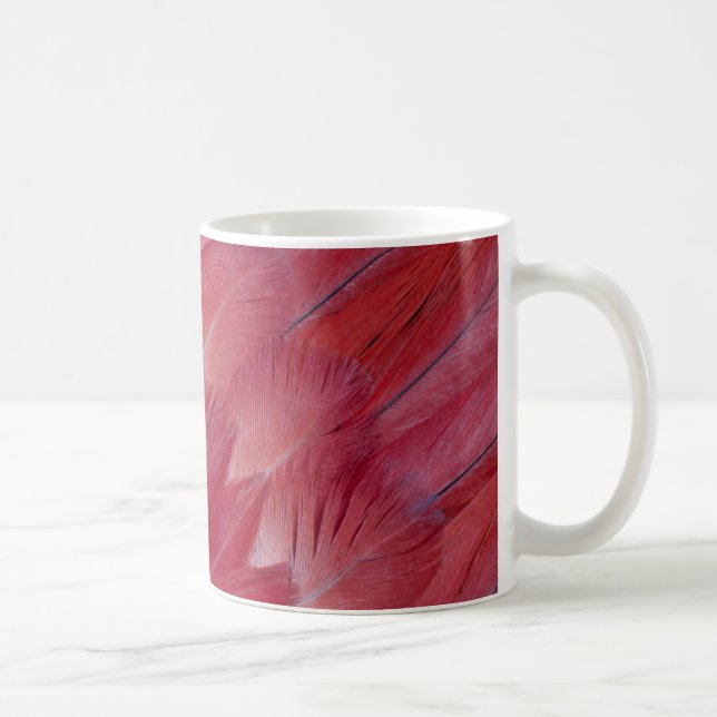 Caneca De Café Desenho de Pena de Papagaio Cinzento Africano (Direita)