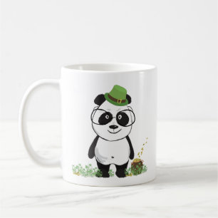 Caneca De Café Desenho De Urso De Dia de São Patrício De Hipste