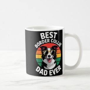 Caneca De Café Desenho Divertido de Border Collie para Homens Pai