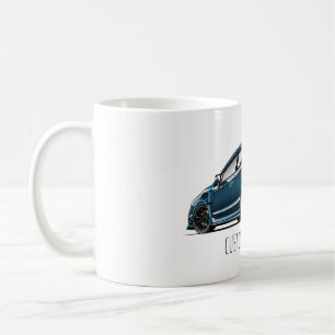 Caneca De Café desenho do ângulo traseiro do s205