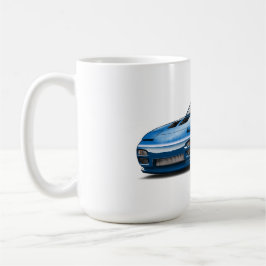 Caneca De Café desenho do carro azul 240sx 