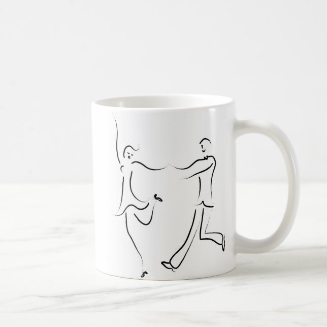 Caneca De Café Desenho do Casal dançante (Direita)