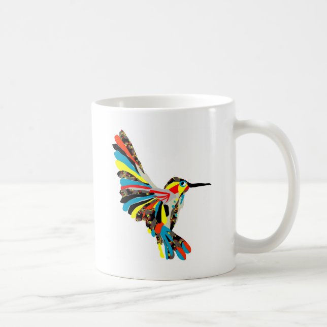 Caneca De Café desenho do colibri (Direita)