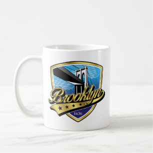 Caneca De Café Desenho do logotipo Brooklyn Gold Swoosh