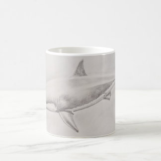 Caneca De Café Desenho do Tubarão Branco do excelente