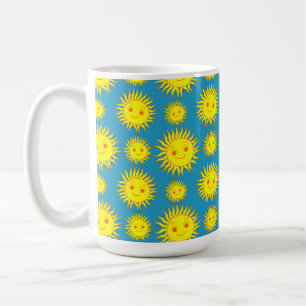 Caneca De Café Desenho feliz de face solar