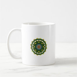 Caneca De Café Desenho MandalaCaneca Clássica, 330 ml
