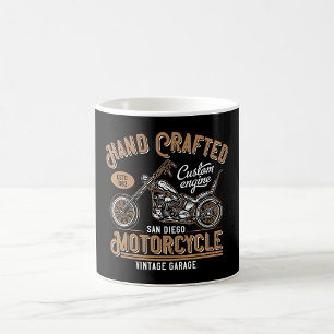Caneca De Café Desenho Personalizado de Motocicleta Antiga Feita 