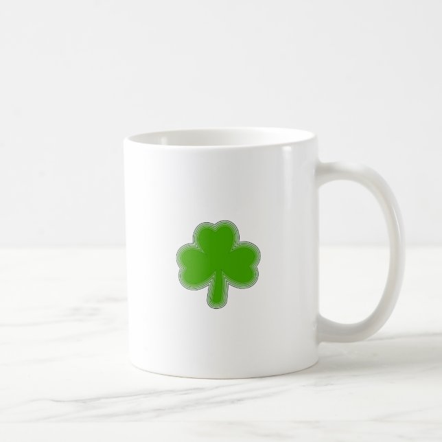 Caneca De Café Desenho Shamrock de São Patrick (Direita)