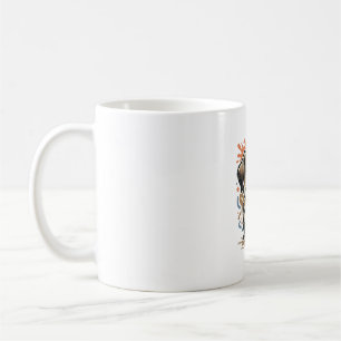 Caneca De Café Desenho Vetorial de Gravação de Splash de Cachorri