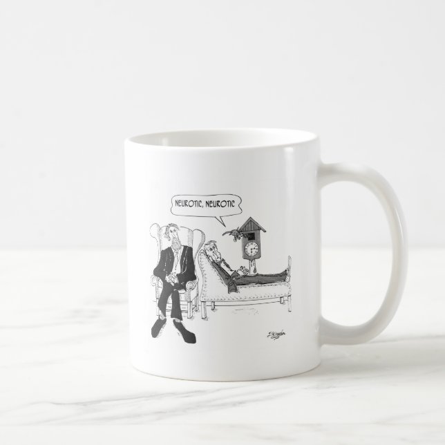 Caneca De Café Desenhos animados 2199 do psiquiatra (Direita)