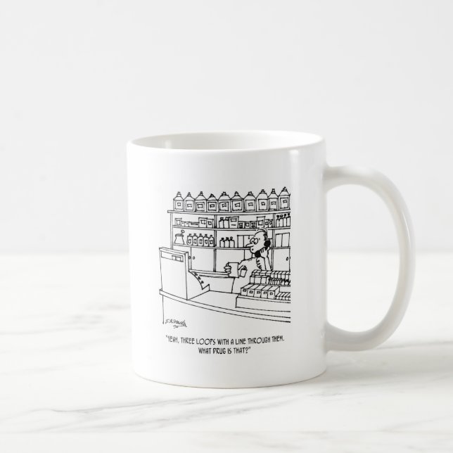 Caneca De Café Desenhos animados 3109 do farmacêutico (Direita)
