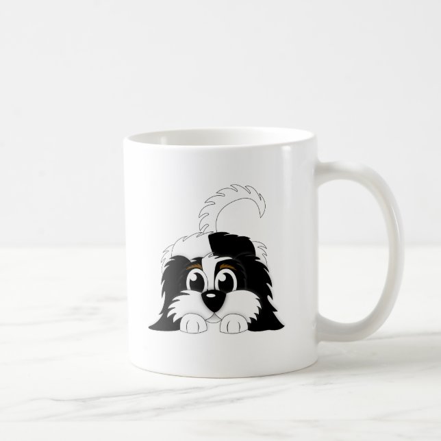 Caneca De Café Desenhos animados bonitos Cavachon (Direita)