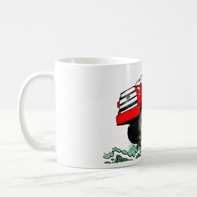 Caneca De Café Desenhos animados: Caminhão do F150 de Noah (Esquerda)