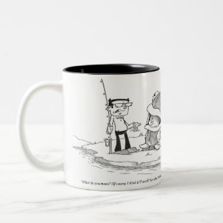 Caneca de café - desenhos animados da pesca -