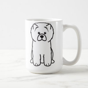 Caneca De Café Desenhos animados do cão da comida de comida