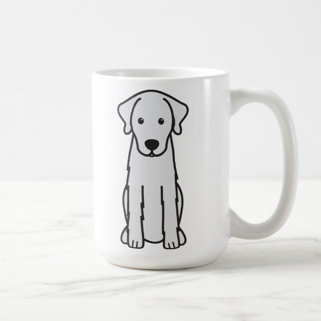 Caneca De Café Desenhos animados do cão de Akbash (Direita)