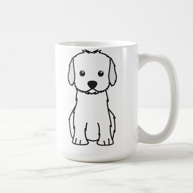 Caneca De Café Desenhos animados do cão de Cockapoo (Direita)