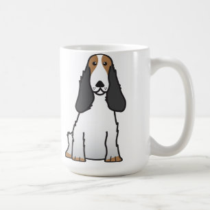 Caneca De Café Desenhos animados do cão de cocker spaniel do