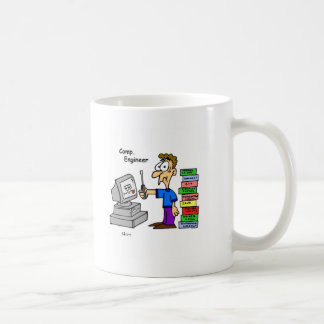 Caneca De Café Desenhos animados do engenheiro de computador