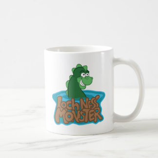 Caneca De Café Desenhos animados do monstro de Loch Ness